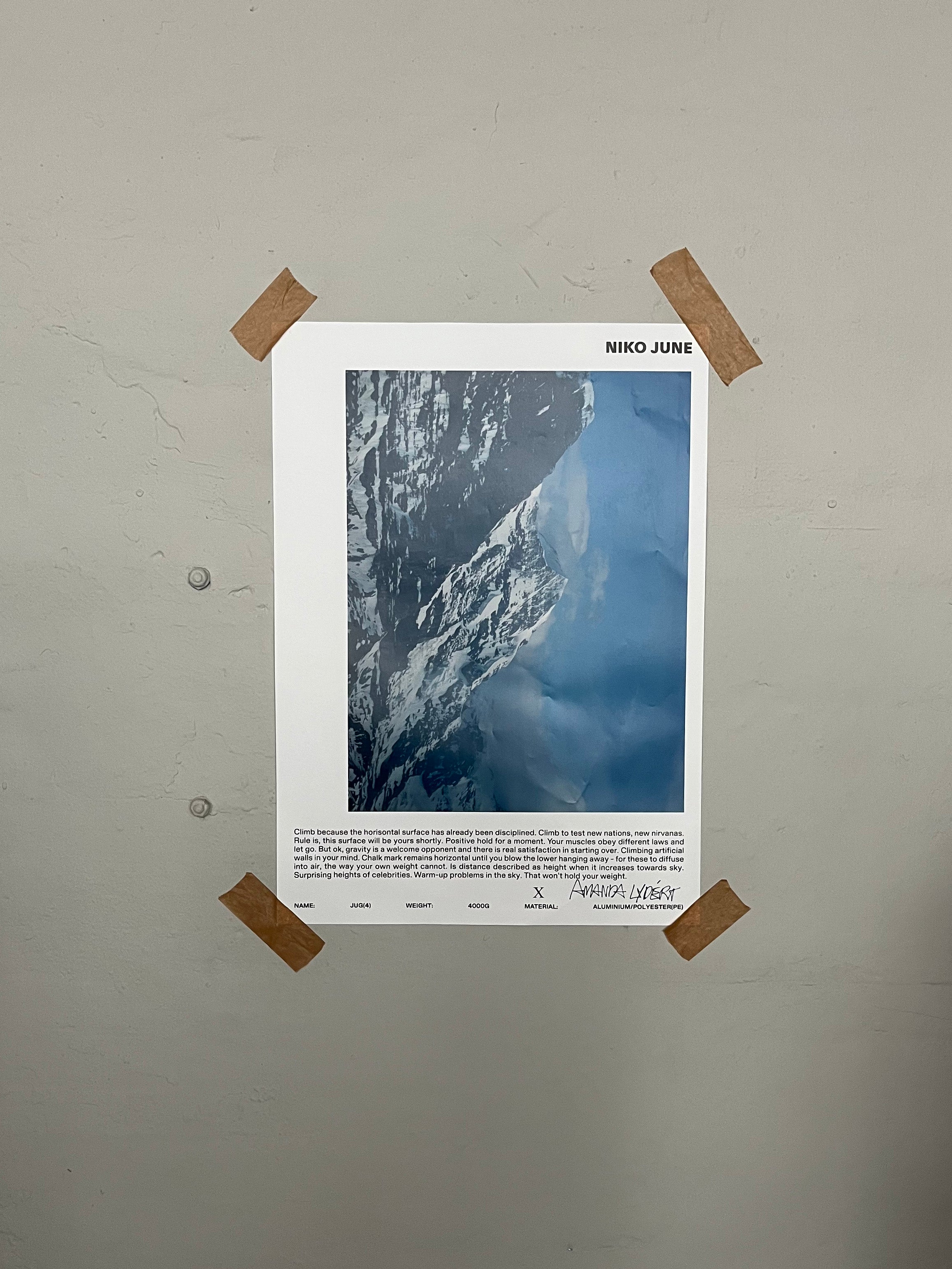 NIKO JUNE POSTER 50 x 70 CM