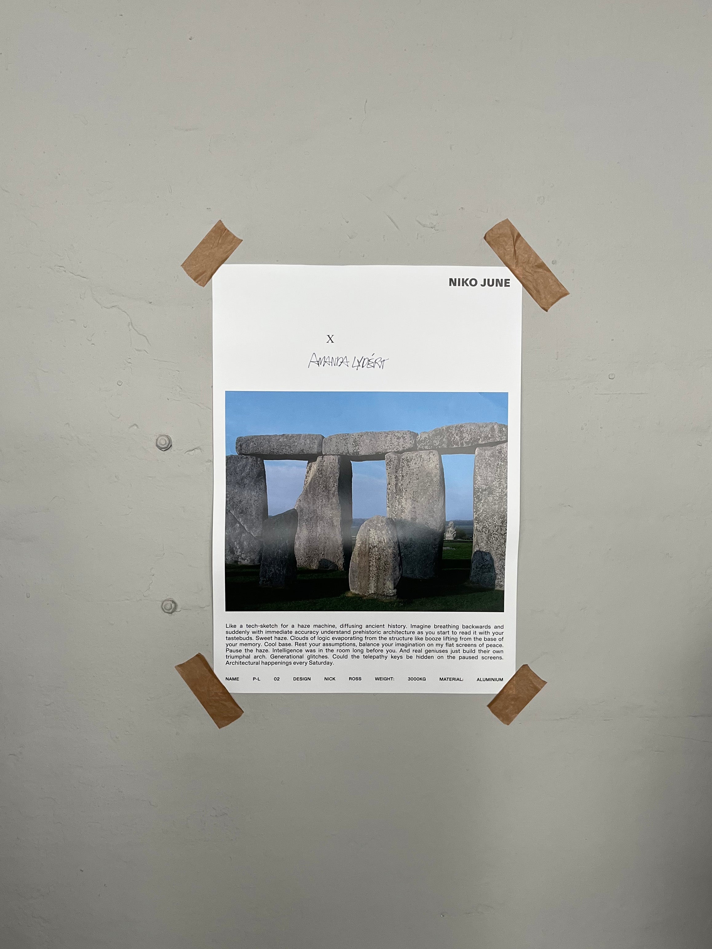 NIKO JUNE POSTER 50 x 70 CM