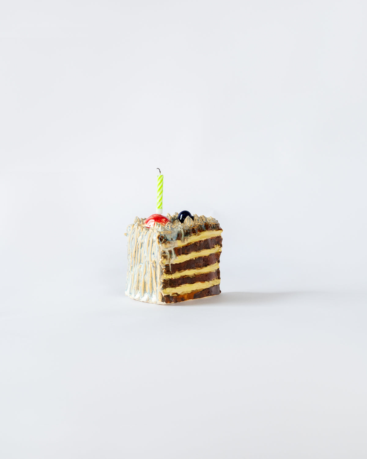 ARCHIVE Slice of a Birthday Cake Candle Holder